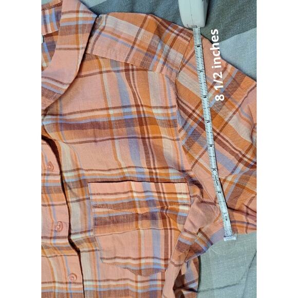 Goodthreads Women's Washed Cotton Boyfriend Shirt , Plaid Long Sleeves XS - Picture 6 of 12